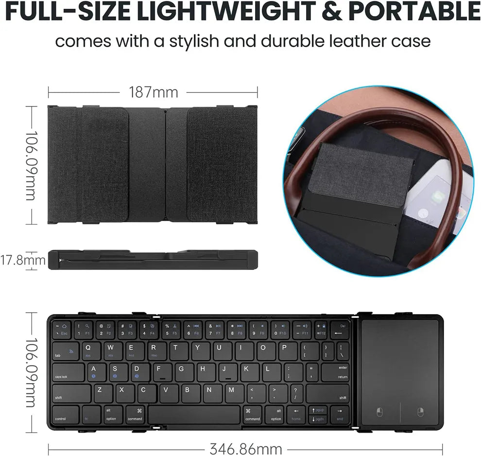 ⌨️Foldable Lightweight Bluetooth Keyboard