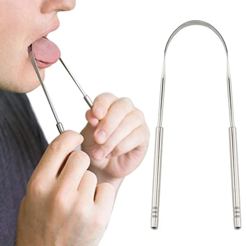 👅Stainless Steel Tongue Scraper Cleaner