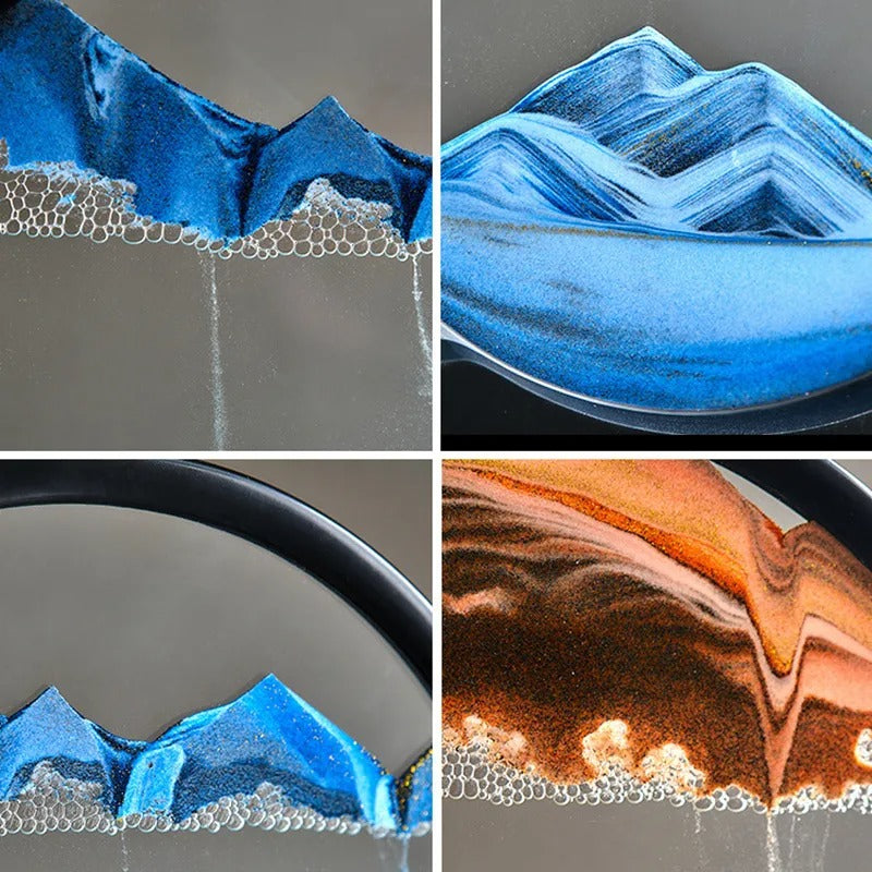 ⌛Round 3D Hourglass Sand Art Picture